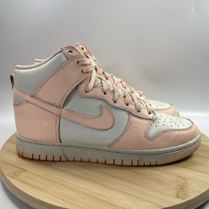 Nike Dunk High Womens Size 9 Sail Crimson Tint Pink Orange DD1869-104 Shoes